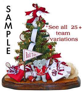Team Spirit Trees College Gift Decoration Collectible NCAA Football 