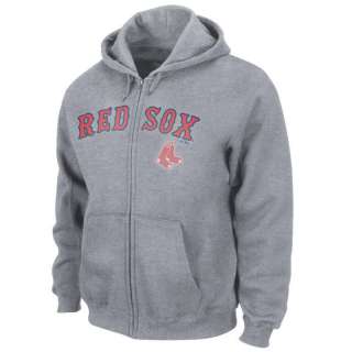 Boston Red Sox Full Zip Havoc Gray Hooded Sweatshirt  