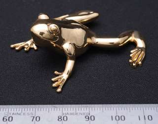 paper weight accessory figure 18 Karat GOLD frog New 1  