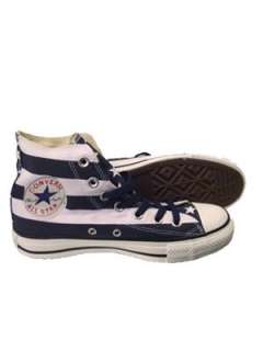 Converse Chuck Taylor All Star Flag Print Navy and White Canvas Hi Top 