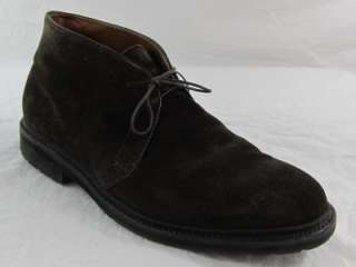 Alden Mens Chukka Dark Brown Suede Boots Size 10.5E Retail $424 