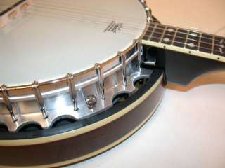 LEFT HAND Oscar Schmidt 5 String Banjo, Mahogany Resonator, Remo Head 
