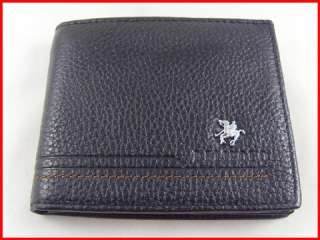 best bifold black real genuine leather purse wallet  