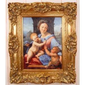 ITALIENISCHE RENAISSANCE MADONNA & JESUSKIND GOLDRAHMEN PALAZZO 