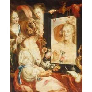 Leinwandbild auf Keilrahmen Bernardo Strozzi, Allegorie der 