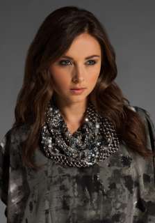 ROARKE NYC Colorways Sequin Necklace in Black/Dark  