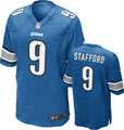 Matthew Stafford Jersey Home Blue Game Replica #9 Nike Detroit Lions 