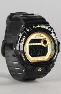 SHOCK The BabyG BLX100 Watch in Black and Gold  Karmaloop 