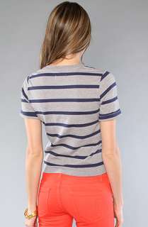 Vans The Striped Tee in Heather Gray  Karmaloop   Global 