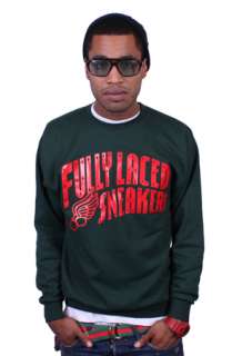 Fully Laced The Fully Laced Sneakers SweatshirtGrnRed  Karmaloop 