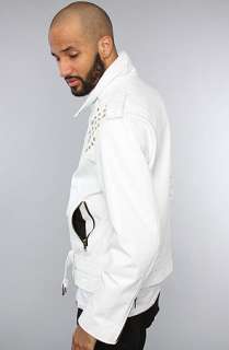 iridium IRIDIUM WHITE BIKER JACKET  Karmaloop   Global Concrete 