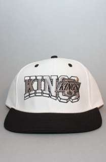 123SNAPBACKS Los Angeles Kings Snapback HatWaveWhtBlk  Karmaloop 