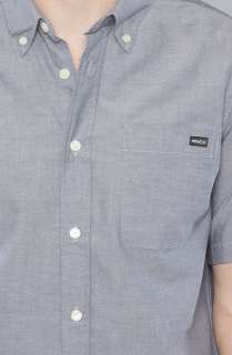 RVCA The Thatll Do SS Buttondown Shirt in Docker Blue  Karmaloop 