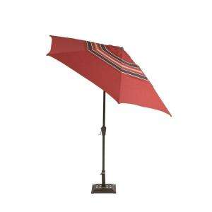 Martha Stewart Living Cedar Island 9 Ft. Patio Red Umbrella DY4035 U 