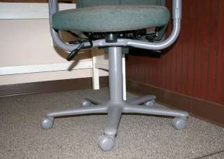Steelcase Desk Chair, Rapport, Gray Green, ALL adjustab  