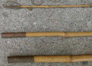   Fishing Pole 3 Sections Over 12 Feet Long Brass End Sockets  