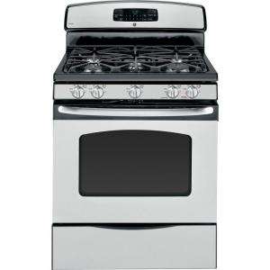 GE 30 in. Self Cleaning Freestanding Gas Convection Range in Stainless 