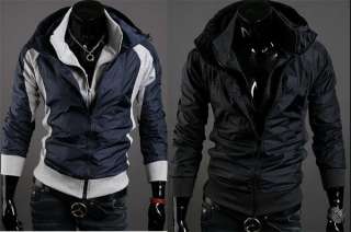 Mens Slim Designed Fit Premium Coat Jacket 2 colors 4 sizes  