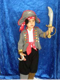 Pirat~Piratenkostüm~Freibeuter~tolles Kostüm Gr. 98 110  