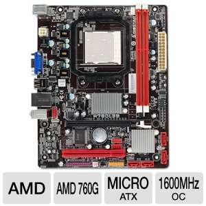 BIOSTAR A780L3B 760G Motherboard   Micro ATX, Socket AM3, AMD 760G 