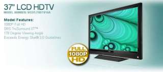 Vizio VO37LFHDTV10A 37 LCD Full HDTV   1080p, 1920 x 1080, 13001 