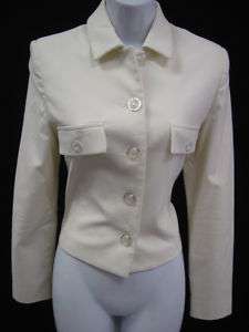 PHILIPPE ADEC White Blazer Jacket Shirt Sz 2  