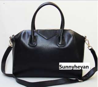 Ladies Real leather IT Bag Boston handbag shoulder bag Satchel 