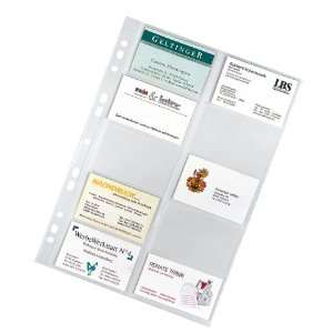 Veloflex 5341000 Visitenkartenhüllen DIN A4 20 Karten pro Hülle 