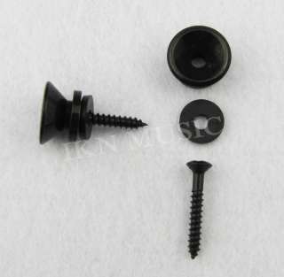 Small Strap Buttons Knobs, Black Plated  