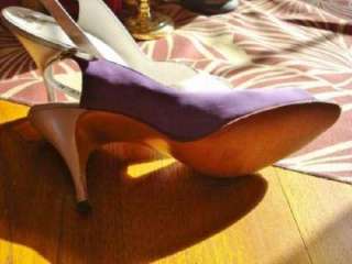 Very New York Vtg Spike Palizzio lavender Heels shoes sz 8  