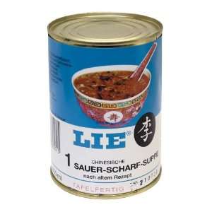 LIE Sauer scharf Suppe, mit Rind  und Schweinefleisch, 4er Pack (4 x 