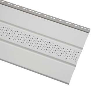 Cellwood Economy T4 C 144 In. White Vinyl Vented Soffit EVS12CP04H at 