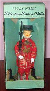 VINTAGE PEGGY NISBET DOLL ARTHUR BEEFEATER IN BOX  