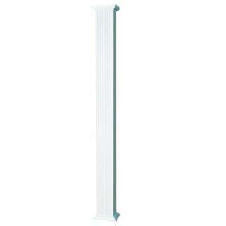 AFCO 8 ft. x 6 in. Aluminum Square Column with Cap and Base 600AC608 