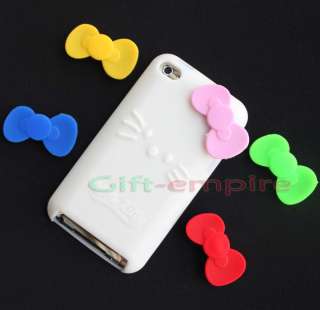   Skin Case Cover For IPOD TOUCH 4 4G 4th Gen + Free bowknots  