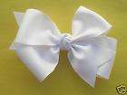 Handmade 6 Gold Metallic Double BOW with Barrette  