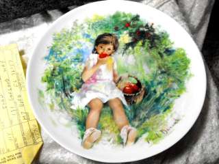 1978 LIMOGES TURGOT PLATE MARIE ANGE WITH BOX  