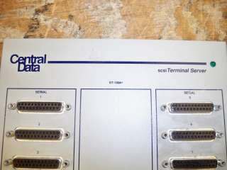 CENTRAL DATA ST 1008+ 8 Port SCSI Terminal Server + psu  
