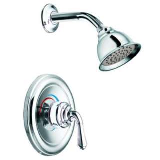 MOEN Monticello Single Handle Shower Faucet in Chrome (T3124) from The 