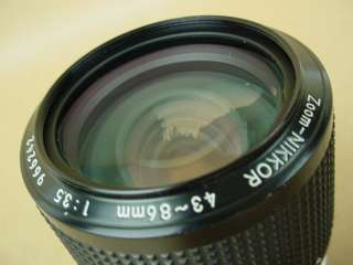 Nikon 43 86mm 3.5 Ai Nikkor Compact Zoom lens Used  