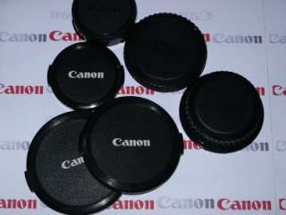 Canon EOS/FD 52mm 55mm 58mm FRONT REAR BODY LENS CAP  