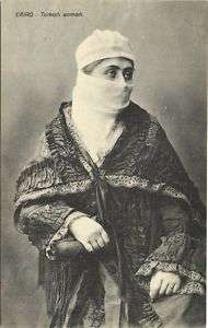 egypt, CAIRO, Turkish Woman, Niqab (1910s)  