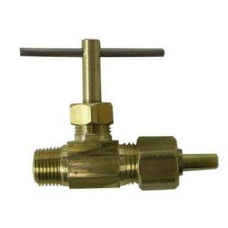   in. x 1/8 in. Brass Straight Needle Valve A 40 