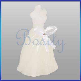 Elegant Wedding Gown Bride Dress Candle Wedding Favor Set High Quality 