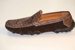 NB Mens Brown Loafer Car Driving Moccasins Slip on Men Casual Shoes 