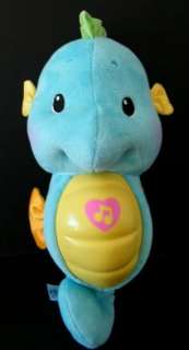 Fisher Price Blue Musical Light Up Sea Horse Plush Toy  