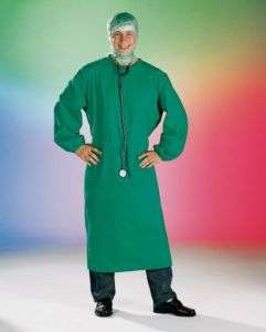 Arzt Kittel Doktor Chirurg OP Kostüm Uniform grün  