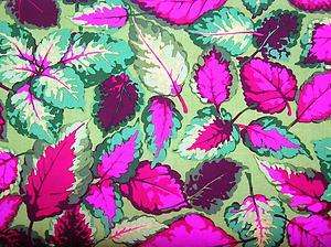 New Red Leaves Fabric BTY Plant Tree Leaf  