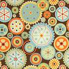 Riley Blake Mod Tod Gears Brown Baby Kids Cotton Quilt Quilting Fabric 