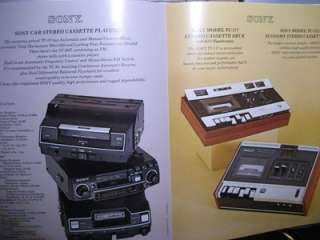 Sony 8 Track & Cassette Brochure 1973  